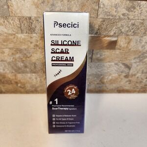 Psecici Advanced Formula Silicone Scar Cream 50ml Professional Scar Therapy